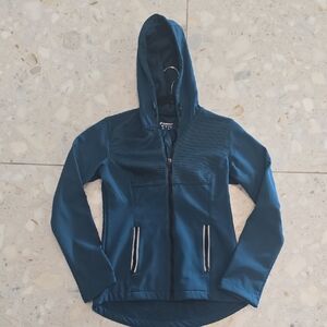 Women's Blue Hooded Ski Jacket